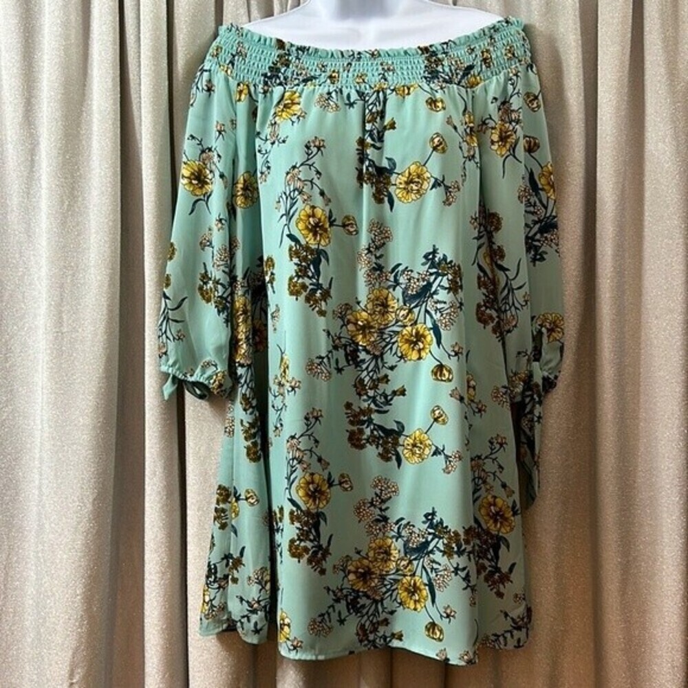 AUW As U Wish Floral Print Size L Multicolored Dress - Picture 9 of 16